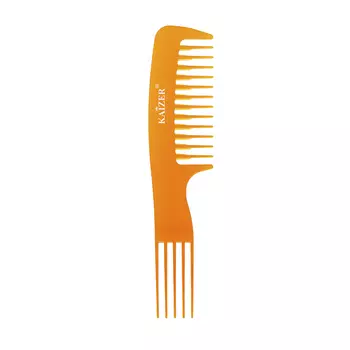 KAIZER Гребень пластиковый с разделителями, цвет коричневый
