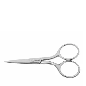 KAIZER Ножницы маникюрные, прямые, серебро, ручная алмазная заточка