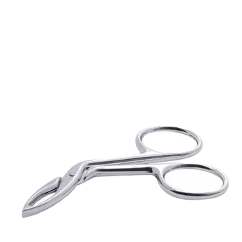 KAIZER Ножницы-пинцет для бровей, серебро