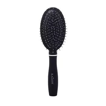 KAIZER Расческа массажная, овальная, металлические зубцы