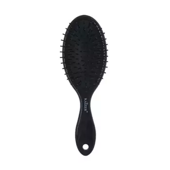 KAIZER Расческа массажная, пластиковые зубья, черная