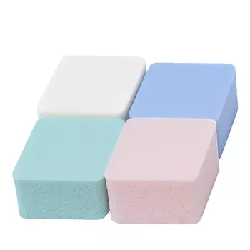 KAIZER Спонж латексный, большой, цвет ассорти, 4 шт