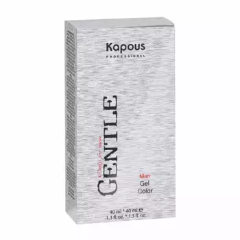 KAPOUS 7.1 гель-краска для мужчин, темный блондин пепельный (без аммония) / Gentlemen 2*40 мл