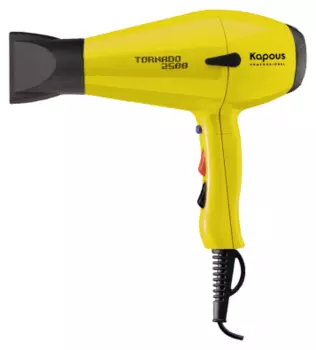 KAPOUS Фен профессиональный Kapous Tornado 2500, желтый