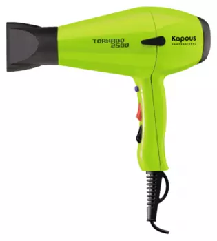 KAPOUS Фен профессиональный Kapous Tornado 2500, салатовый