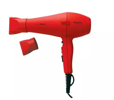 KAPOUS Фен профессиональный Kapous Turbo 3800ST, красный