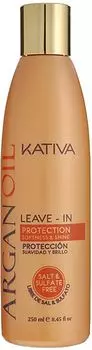 KATIVA Концентрат несмываемый оживляющий с маслом арганы для волос / ARGANA 250 мл