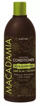 KATIVA Кондиционер интенсивный увлажняющий для нормальных и поврежденных волос / MACADAMIA 500 мл