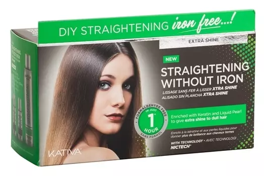 KATIVA Набор для выпрямления волос Экстра-блеск, для тусклых волос / IRON FREE