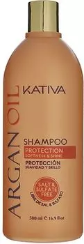 KATIVA Шампунь увлажняющий с маслом арганы для волос / ARGANA 500 мл