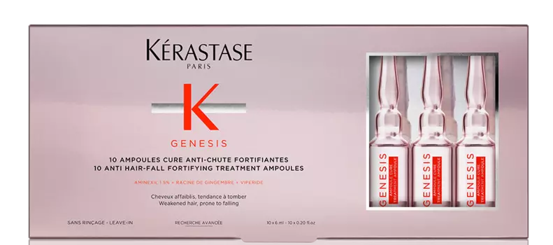 KERASTASE Ампулы от выпадения, для ослабленных и склонных к выпадению волос / ДЖЕНЕЗИС 10*6 мл