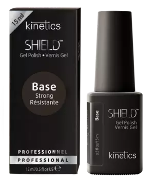 KINETICS База каучуковая сверхстойкая для поврежденных и проблемных ногтей / SHIELD Strong Base 15 мл