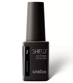 KINETICS Покрытие верхнее без липкого слоя c защитой от пожелтения / SHIELD Booster Top Coat Tack Free, 15 мл