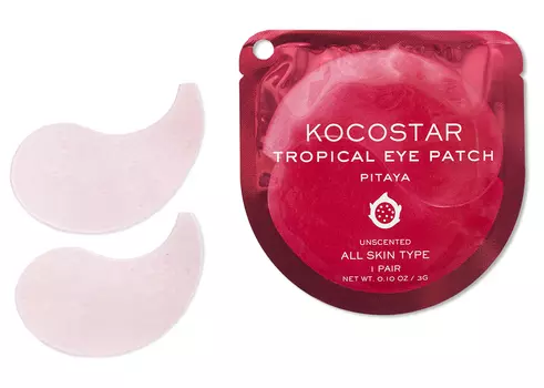 KOCOSTAR Патчи гидрогелевые для глаз Тропические фрукты, питахайя / Tropical Eye Patch Pitaya Single 2 патча