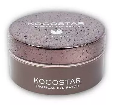 KOCOSTAR Патчи гидрогелевые для глаз Тропические фрукты, кокос / Tropical Eye Patch Coconut Jar 60 патчей