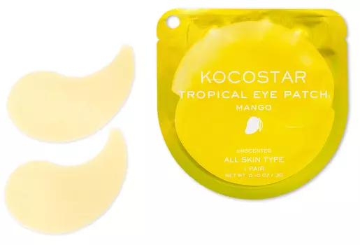 KOCOSTAR Патчи гидрогелевые для глаз Тропические фрукты, манго / Tropical Eye Patch Mango Single 2 патча