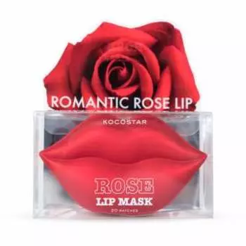 KOCOSTAR Патчи гидрогелевые для губ / Lip Mask Pouch ROSE 20 патчей