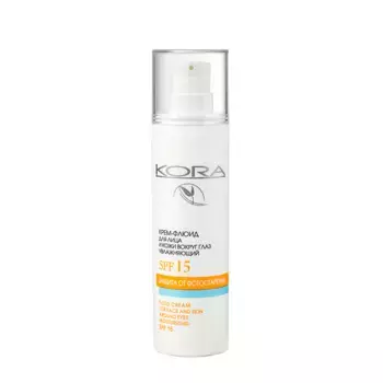 KORA Крем-флюид для лица и кожи вокруг глаз SPF15 30 мл