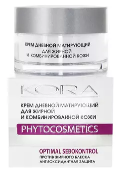 KORA Крем матирующий дневной для комбинированной и жирной кожи 50 мл