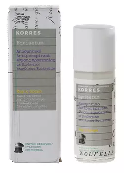 KORRES Дезодорант антиперспирант 48 часов с экстрактом хвоща, без запаха 30 мл