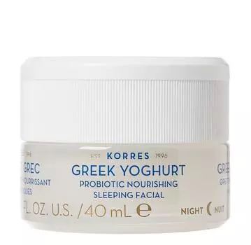 KORRES Крем ночной питательный с пробиотиками и йогуртом 40 мл