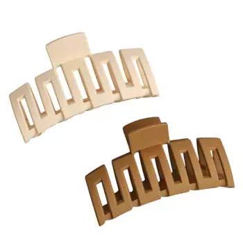 KOSMO SHTUCHKI Набор заколок-краб 2 шт, большие, цвет в ассортименте / KosmoShtuchki