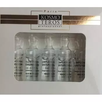 KOSMOTEROS PROFESSIONNEL Сыворотка с пептидами василька и гиалуроновой кислотой Увлажняющий комплекс для век 5*3 мл