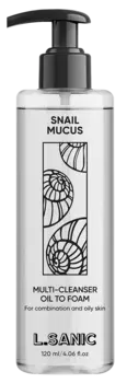 L.SANIC Масло-пенка гидрофильное с муцином улитки 120 мл