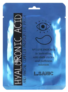 L.SANIC Патчи гидрогелевые с гиалуроновой кислотой и экстрактом водорослей для области вокруг глаз 2 шт