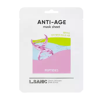 L.SANIC Тканевая маска антивозрастная с пептидами / L.Sanic 25 мл