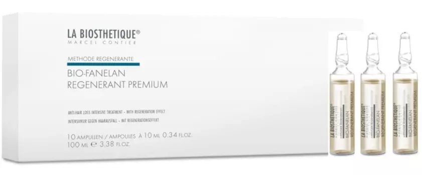 LA BIOSTHETIQUE Сыворотка против выпадения волос по андрогенному типу, в ампулах / Biofanelan Regenerant Premium