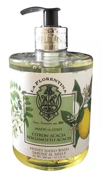 LA FLORENTINA Мыло натуральное жидкое, акация и цитрон / Acacia & Citron 500 мл