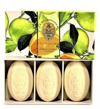 LA FLORENTINA Набор натурального мыла, цитрус / Citrus 3 х 150 г