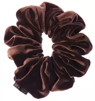 LA FRANCE Резинка бархатная, цвет коричневый