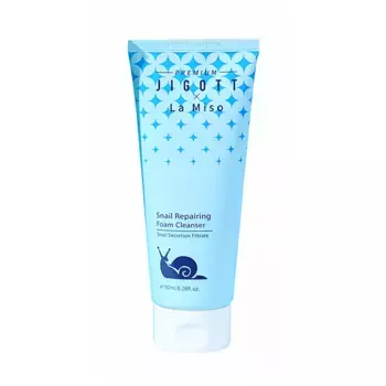 LA MISO Пенка восстанавливающая для умывания с муцином улитки / Premium Jigott&La Miso 180 мл