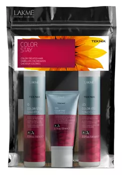 LAKME Набор для окрашенных волос (шампунь 100 мл, кондиционер 100 мл, маска 50 мл) Teknia Color Stay sulfate-free Travel Pack