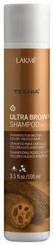 LAKME Шампунь для поддержания оттенка окрашенных волос, коричневый / ULTRA COPPER SHAMPOO 100 мл