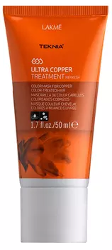 LAKME Средство для поддержания оттенка окрашенных волос, медный / ULTRA COPPER TREATMENT 50 мл