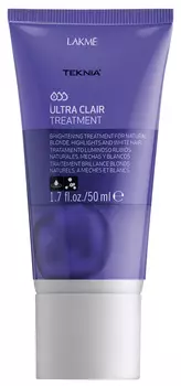 LAKME Средство придающее блеск светлым оттенкам волос / ULTRA CLAIR TREATMENT 50 мл