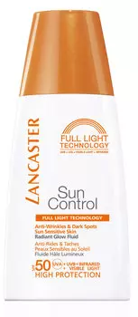 LANCASTER Флюид солнцезащитный против морщин и пигментных пятен для лица Сияющий загар SPF 50 / Sun Control 30 мл