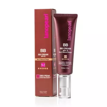 LANOPEARL BB крем 5 в 1, натурально-бежевый / BB Cream SPF15 No. 2 50 мл