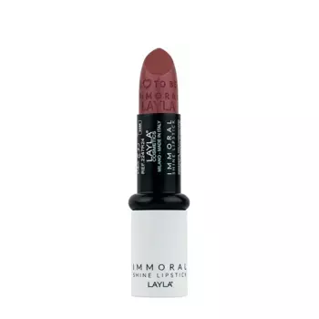 LAYLA COSMETICS Помада блестящая для губ, №15 / IMMORAL SHINE LIPSTICK ONE WISH GYPSY QUEEN 4 гр