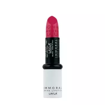 LAYLA COSMETICS Помада блестящая для губ, №19 / IMMORAL SHINE LIPSTICK ONE WISH SPRING BREAK 4 гр