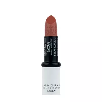 LAYLA COSMETICS Помада блестящая для губ, №23 / IMMORAL SHINE LIPSTICK ONE WISH SILLY BUNNY 4 гр