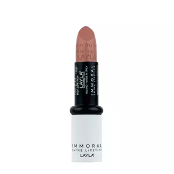 LAYLA COSMETICS Помада блестящая для губ, №3 / IMMORAL SHINE LIPSTICK ONE WISH MY BAE 4 гр