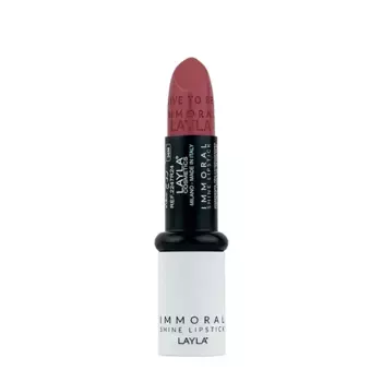 LAYLA COSMETICS Помада блестящая для губ, №6 / IMMORAL SHINE LIPSTICK ONE WISH PHI BEACH 4 гр