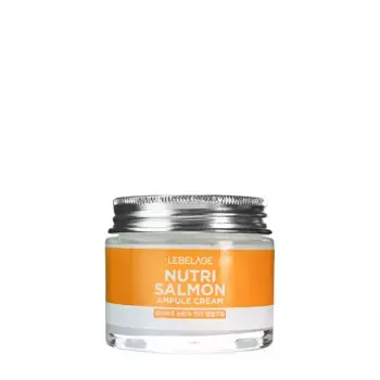 LEBELAGE Крем ампульный питательный для лица с маслом лосося / Lebelage Ampule Cream Nutri Salmon 70 мл
