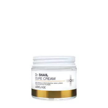 LEBELAGE Крем антивозрастной для лица с муцином улитки / Lebelage Dr.Snail Cure Cream 70 мл