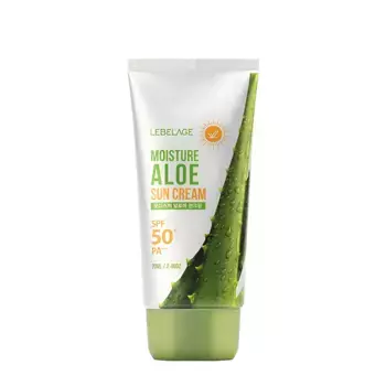LEBELAGE Крем солнцезащитный увлажняющий с экстрактом алоэ SPF50+ / Lebelage Moisture Aloe Sun Cream 70 мл