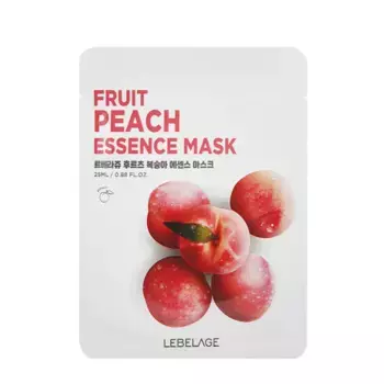 LEBELAGE Маска тканевая для лица с экстрактом персика / Lebelage Fruit Peach Essence Mask 25 мл